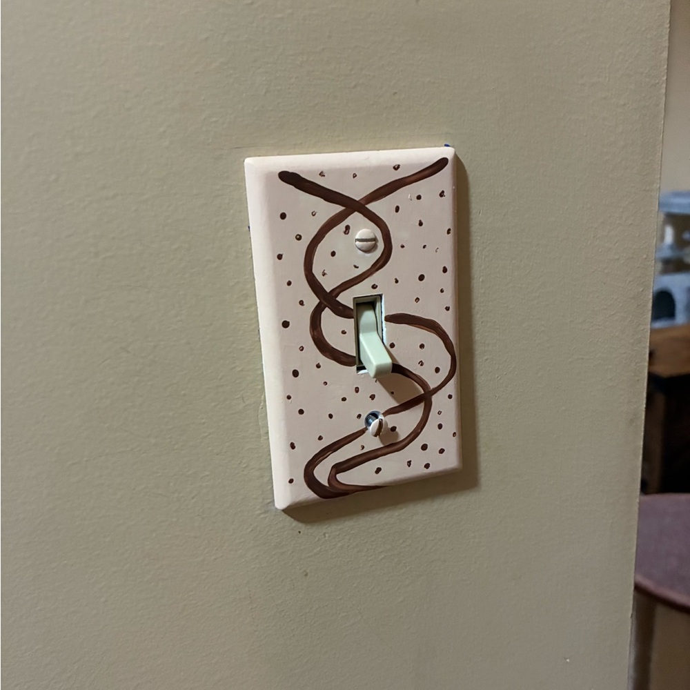 Chocolate Chip Pop Art Light Switch Cover - Picture 2 of 2